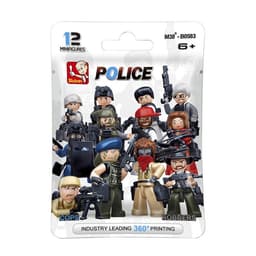 Конструктор фигурки Sluban «Полиция и грабители», 1 шт., МИКС