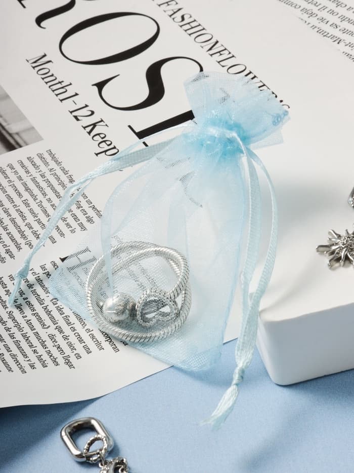 Мешочек подарочный, 7×9 см, голубой