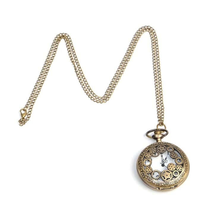 Часы карманные «Шестеренки», кварцевые, циферблат 4 см, 5.5×4.5 см