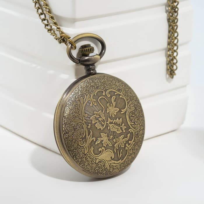 Часы карманные «Шестеренки», кварцевые, циферблат 4 см, 5.5×4.5 см