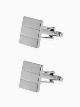 Запонки «Квадрат», объёмный, цвет серебро