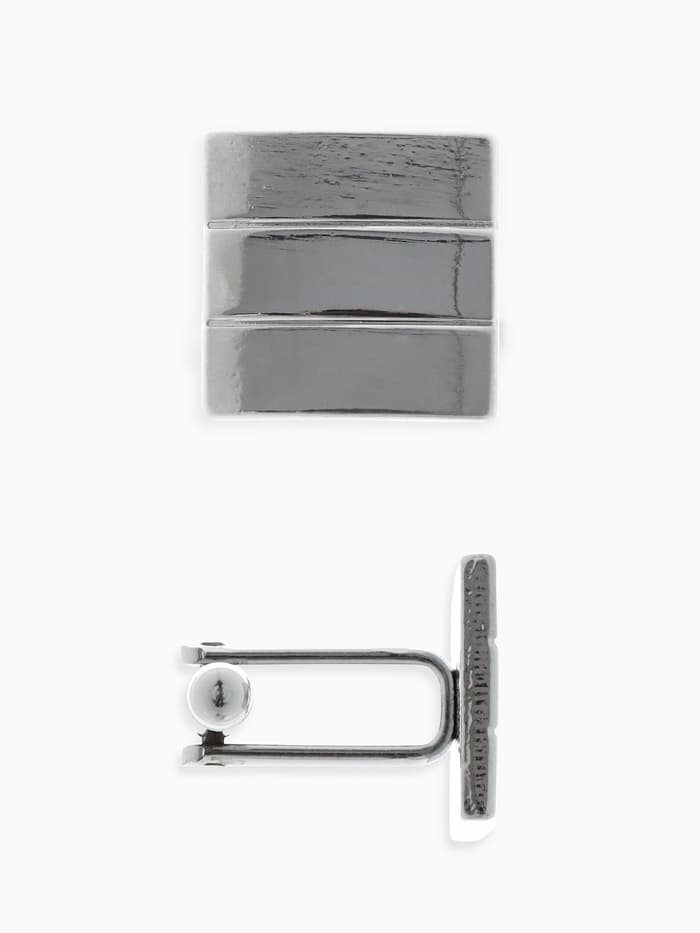 Запонки «Квадрат», объёмный, цвет серебро