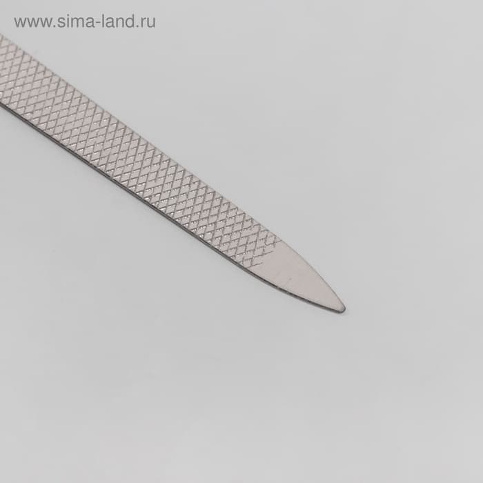 Пилка металлическая для ногтей, 12 см, цвет серебристый