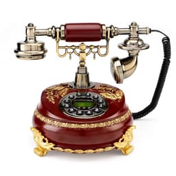 Ретро-телефон «Бабочка», громкая связь, 23×26 см, коричневый