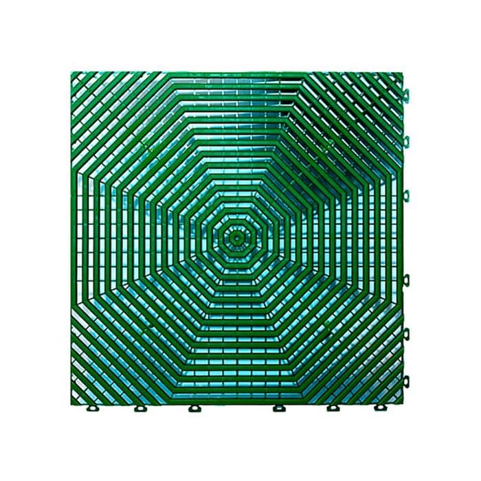 Плитка HELEX, 40×40×1.8 см, набор 6 шт., зелёная