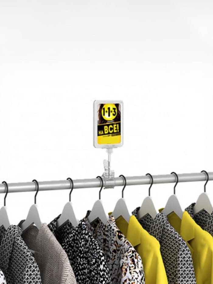 Держатель пластиковой рамки универсальный, 5.5×5×12 см, прозрачный