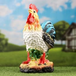 Садовая фигура из гипса «Петух», 46×26.5×23.5 см
