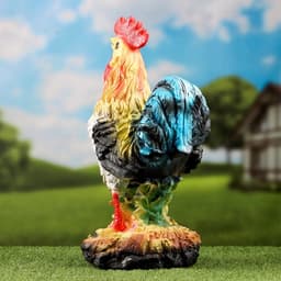 Садовая фигура из гипса «Петух», 46×26.5×23.5 см