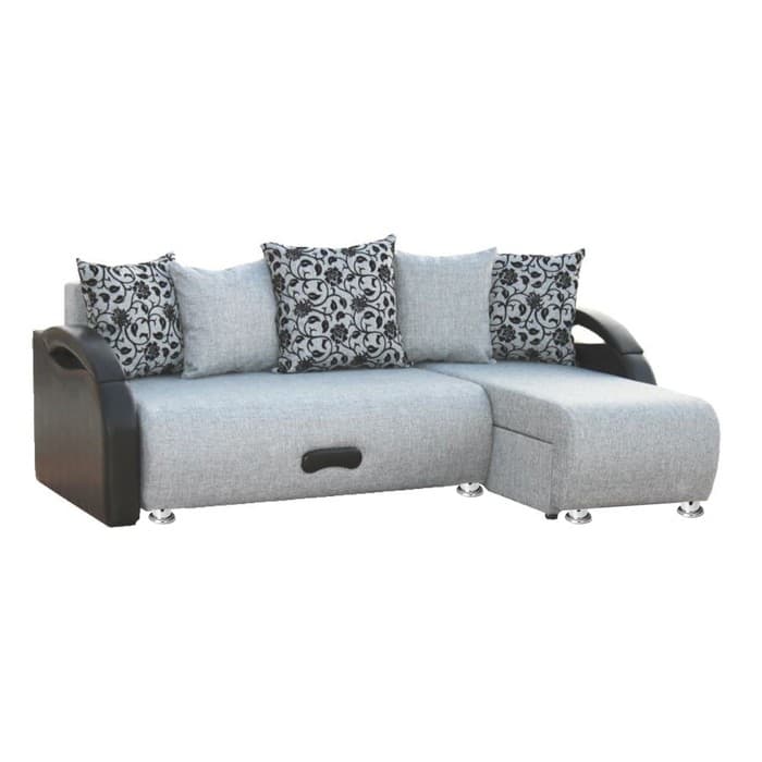 Диван угловой «Юпитер», 1400×1930 мм, обивка аслан серый