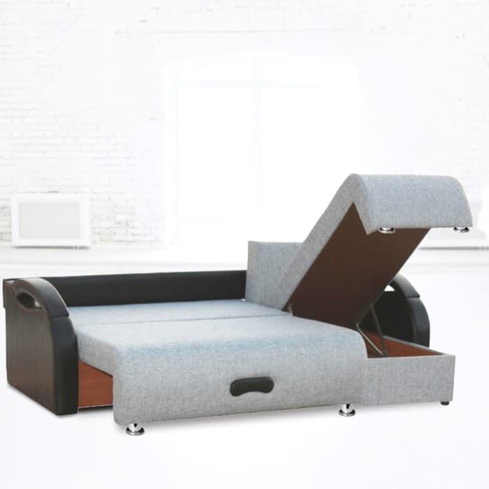 Диван угловой «Юпитер», 1400×1930 мм, обивка аслан серый