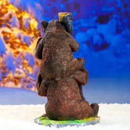 Садовая фигура из полистоуна «Медведь с табличкой», 30×32×53 см