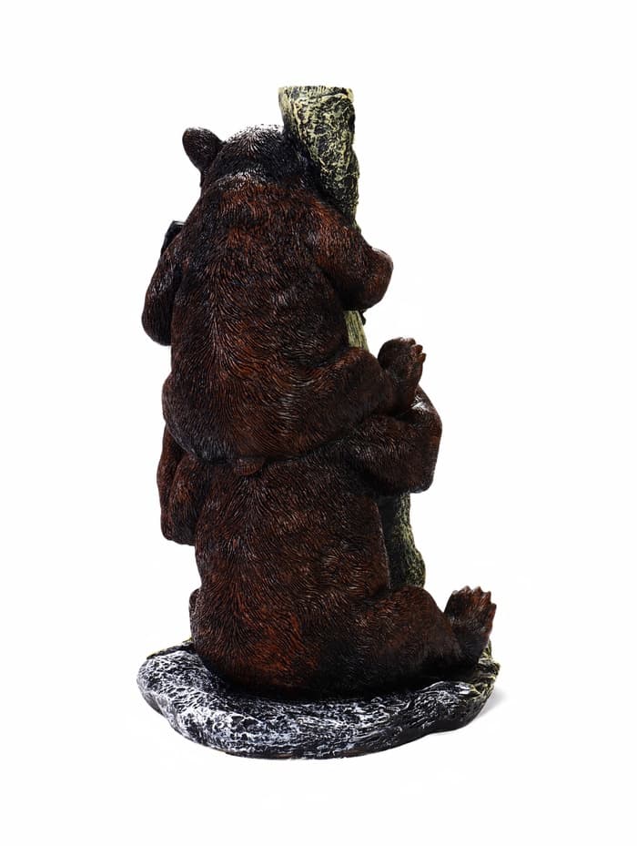 Садовая фигура из полистоуна «Медведь с табличкой», 30×32×53 см