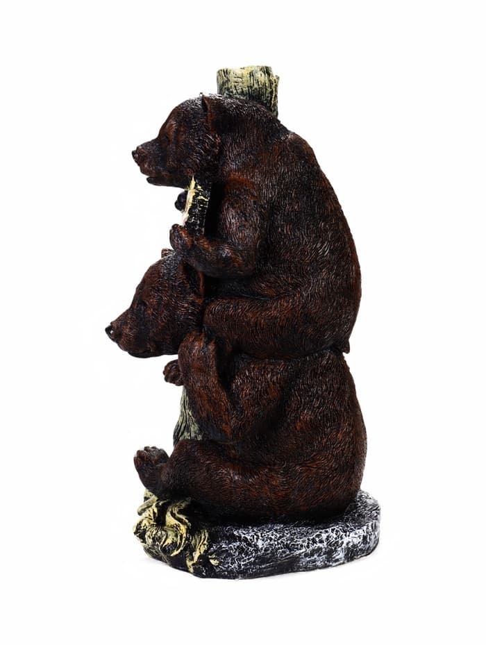 Садовая фигура из полистоуна «Медведь с табличкой», 30×32×53 см