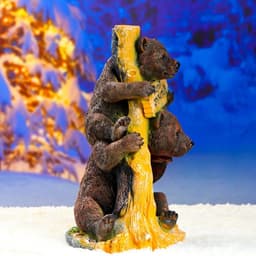 Садовая фигура из полистоуна «Медведь с табличкой», 30×32×53 см