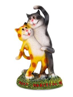 Садовая фигура из полистоуна «Кошки», 18×12×32 см