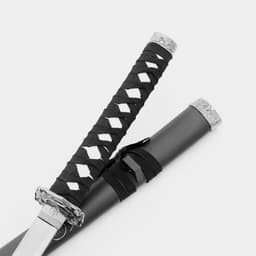 Макет оружия «Сувенирные катаны на подставке 3в1. Чёрный дракон», подарочный набор, ножны дерево, 51 см; 71 см; 100 см