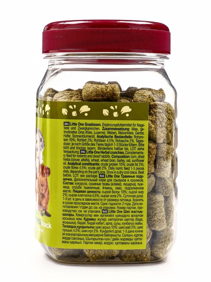 Лакомство Little One «Травяные подушечки» для грызунов, 100 г