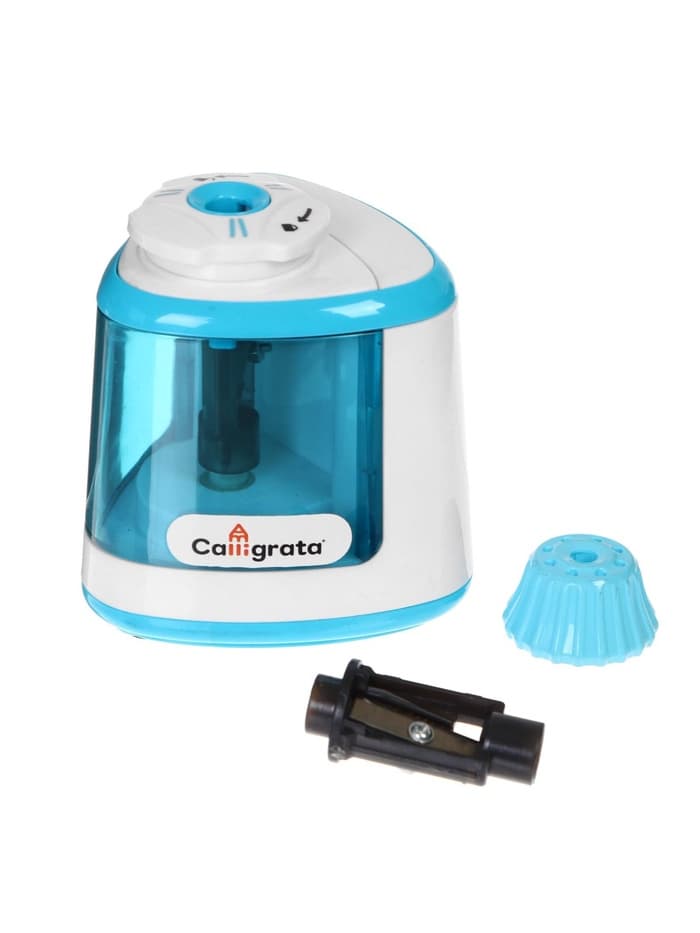 Точилка электрическая Calligrata, с контейнером, на пальчиковых батарейках (в комплект не входят), МИКС