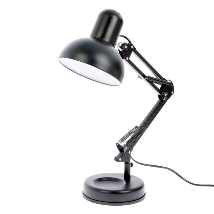 Лампа настольная 810 «Деко, чёрная» E27 40W RISALUX