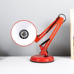 Лампа настольная 810 «Деко, красная» E27 40W RISALUX