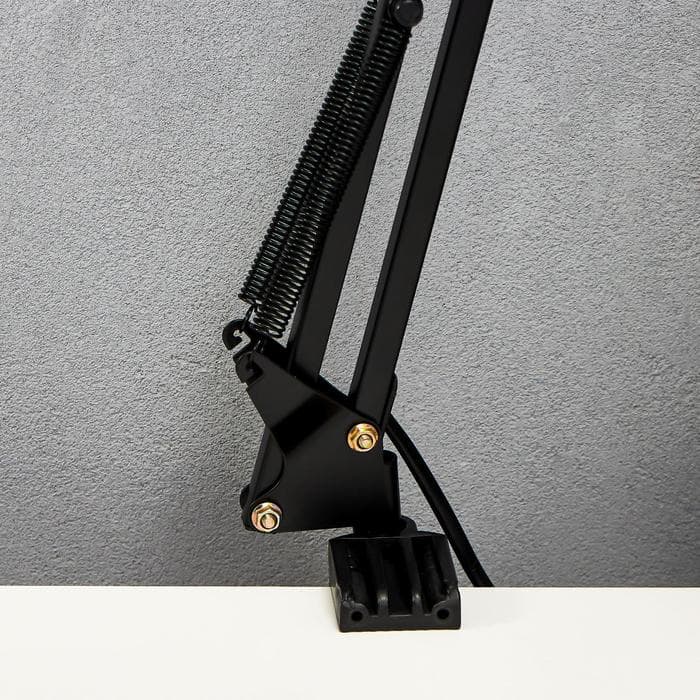 Лампа на зажиме 101 «Сорес, чёрная» E27 40W RISALUX