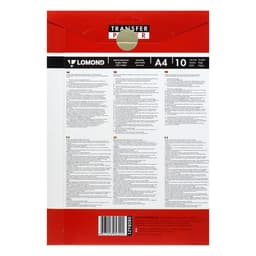 Бумага термотрансферная, для тёмных тканей А4, 10 листов LOMOND, 140 г/м², односторонняя