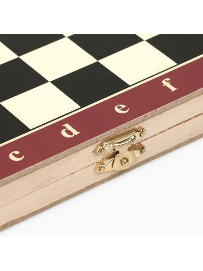 Настольная игра 3 в 1, набор: шахматы, шашки, нарды, 25×25 см