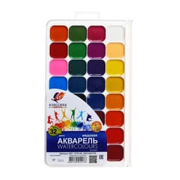 Акварель «Луч. Классика», 32 цвета, без кисти