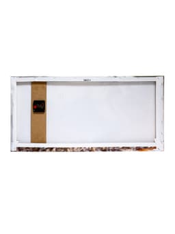 Часы-картина настенные, на холсте, интерьерные, бесшумные «Белый лебедь», 40×76 см