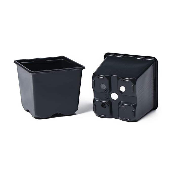 Горшок для рассады, 520 мл, 9×9×8 см, чёрный, Greengo