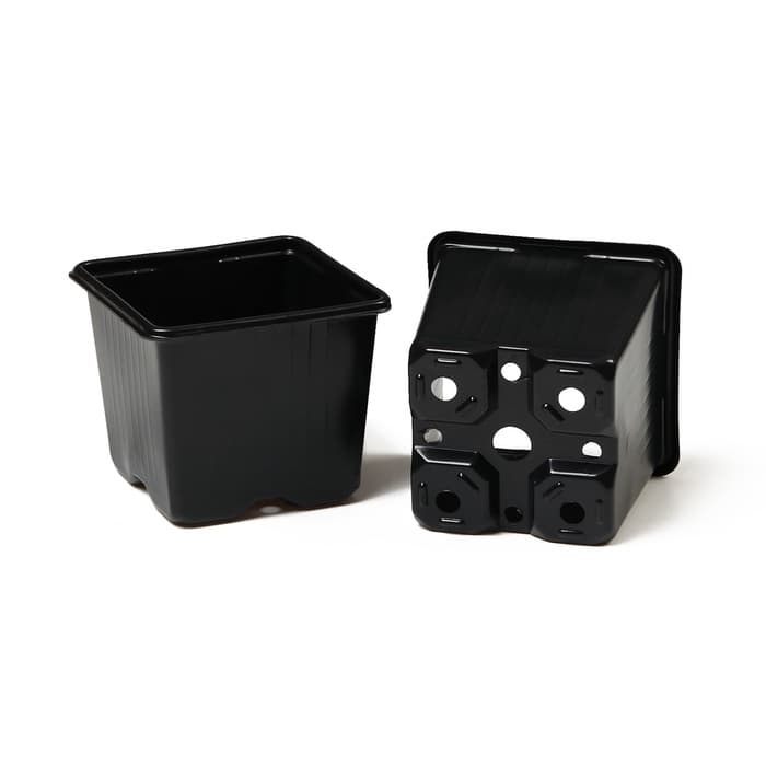 Горшок для рассады, 320 мл, 8×8×7 см, чёрный, Greengo