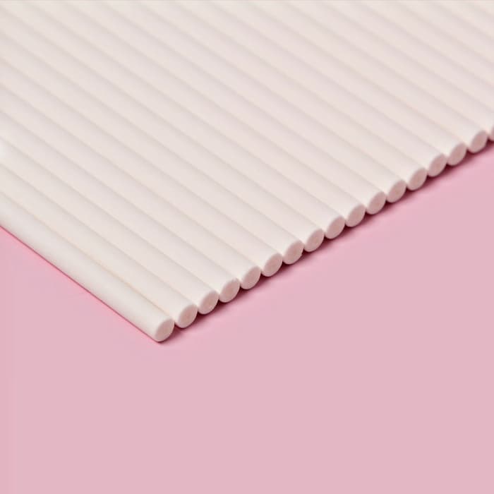 Палочки для леденцов Доляна, d=0.3 см, 10 см, набор 50 шт., бумага, белые