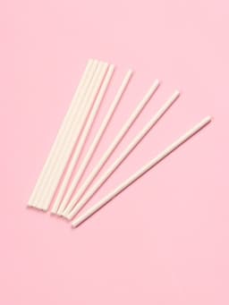 Палочки для леденцов Доляна, d=0.3 см, 10 см, набор 50 шт., бумага, белые