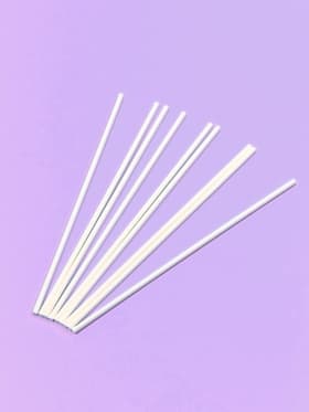 Палочки для кондитерских изделий, d=0.3 см, 15 см, набор 50 шт., бумага, белые