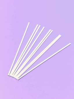 Палочки для кондитерских изделий, d=0.3 см, 15 см, набор 50 шт., бумага, белые