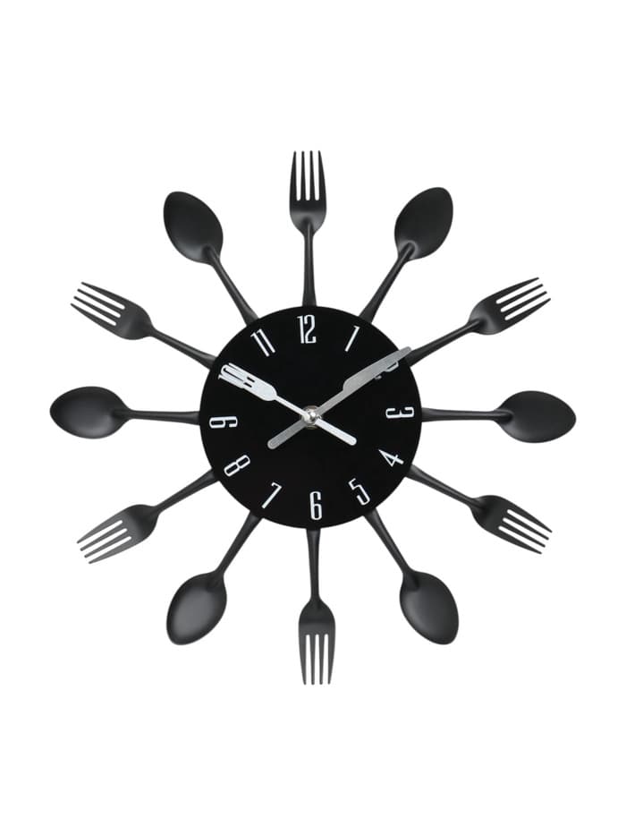 Часы настенные «Столовые приборы», плавный ход, 32×32 см, циферблат 13 см