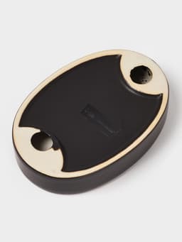 Аксессуары для ванной Доляна «Классика», 4 предмета: дозатор 300 мл, мыльница, 2 стакана, чёрные