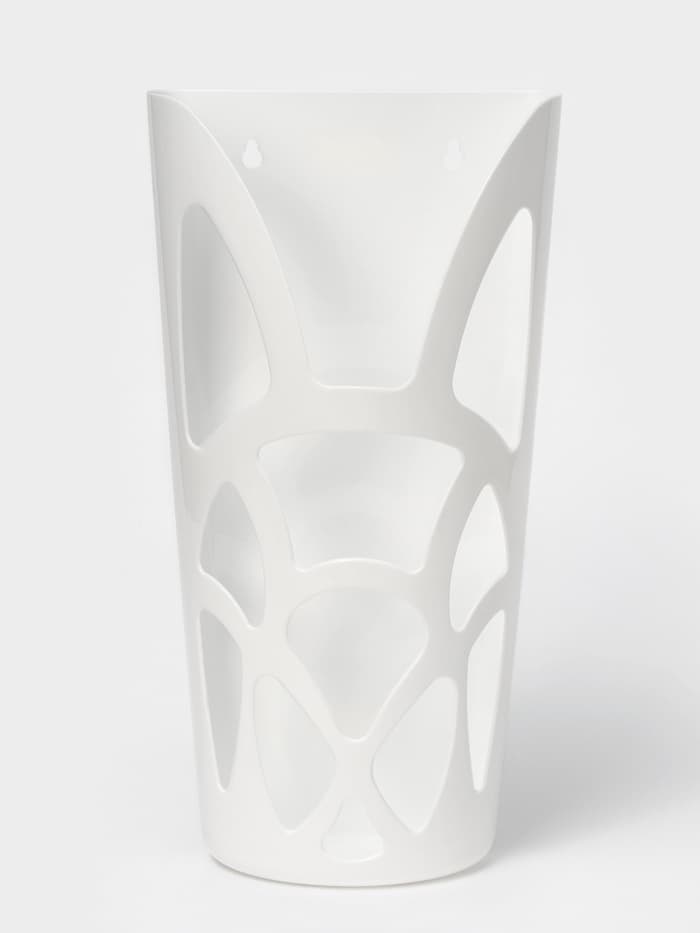 Корзина для пакетов IDEA «Геометрия», пластик, 18×9×35 см, белая