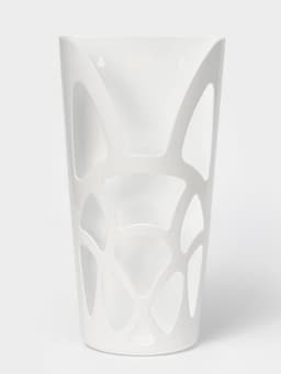 Корзина для пакетов IDEA «Геометрия», пластик, 18×9×35 см, белая