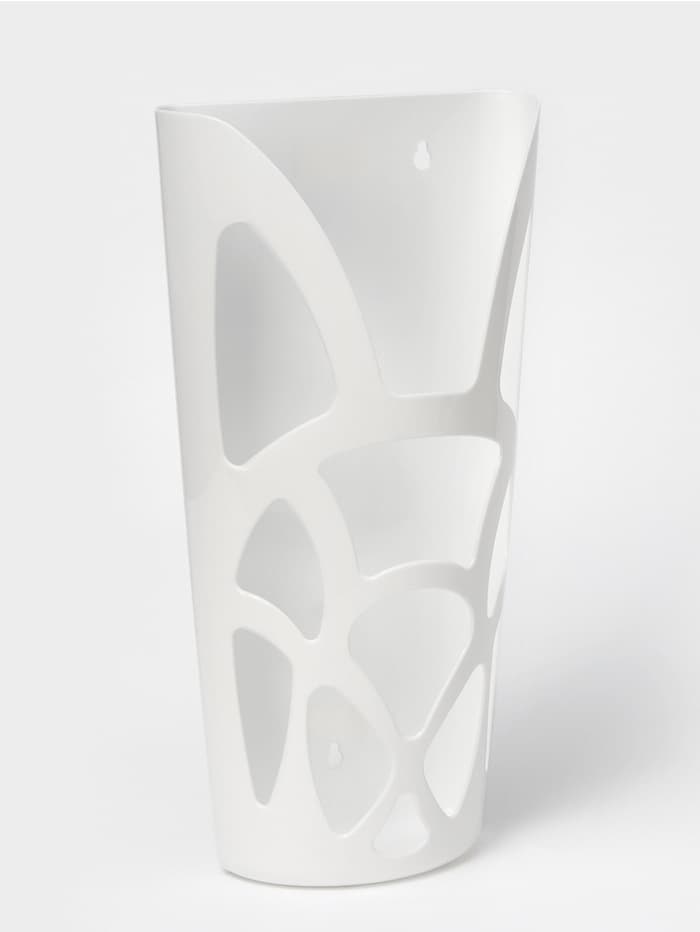 Корзина для пакетов IDEA «Геометрия», пластик, 18×9×35 см, белая