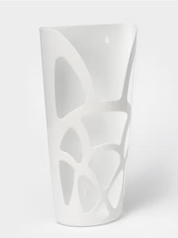 Корзина для пакетов IDEA «Геометрия», пластик, 18×9×35 см, белая