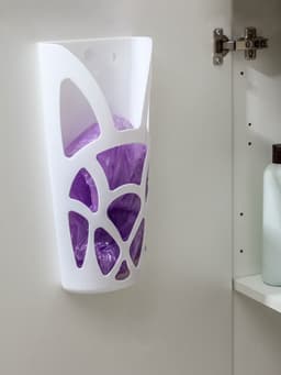 Корзина для пакетов IDEA «Геометрия», пластик, 18×9×35 см, белая