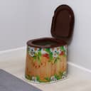 Туалет дачный, h=36 см, без дна, с отверстиями для крепления к полу, МИКС