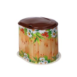 Туалет дачный, h=36 см, без дна, с отверстиями для крепления к полу, МИКС