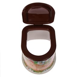 Туалет дачный, h=36 см, без дна, с отверстиями для крепления к полу, МИКС