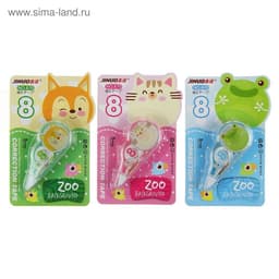 Корректор-лента 3 м × 5 мм, блистер, европодвес, корпус прозрачный с рисунком МИКС