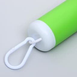 Контейнер с пакетами для уборки за собаками, 9.8×3.8×3.8 см, с фонариком, 15 пакетов, МИКС