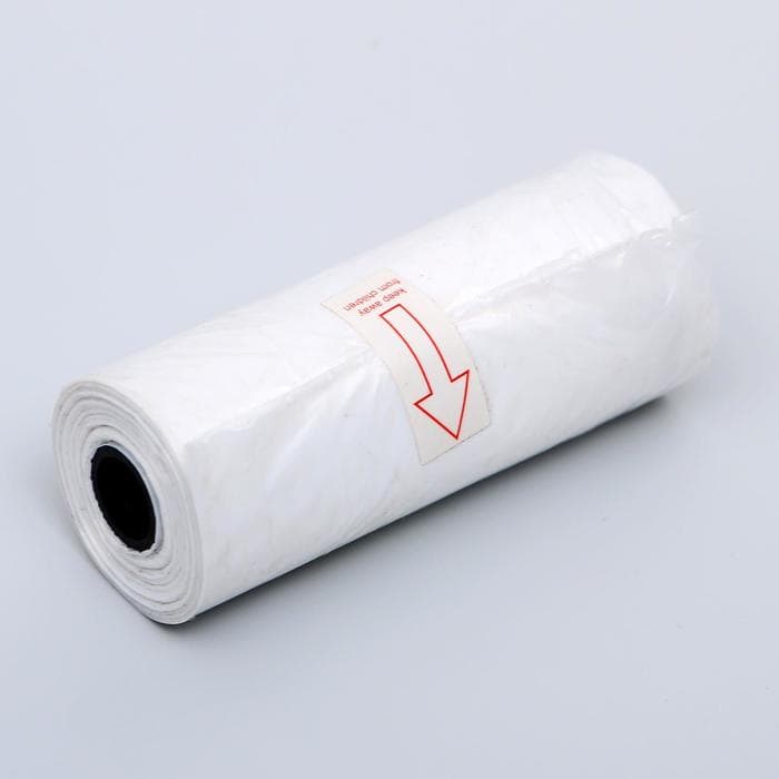 Контейнер с пакетами для уборки за собаками, 9.8×3.8×3.8 см, с фонариком, 15 пакетов, МИКС