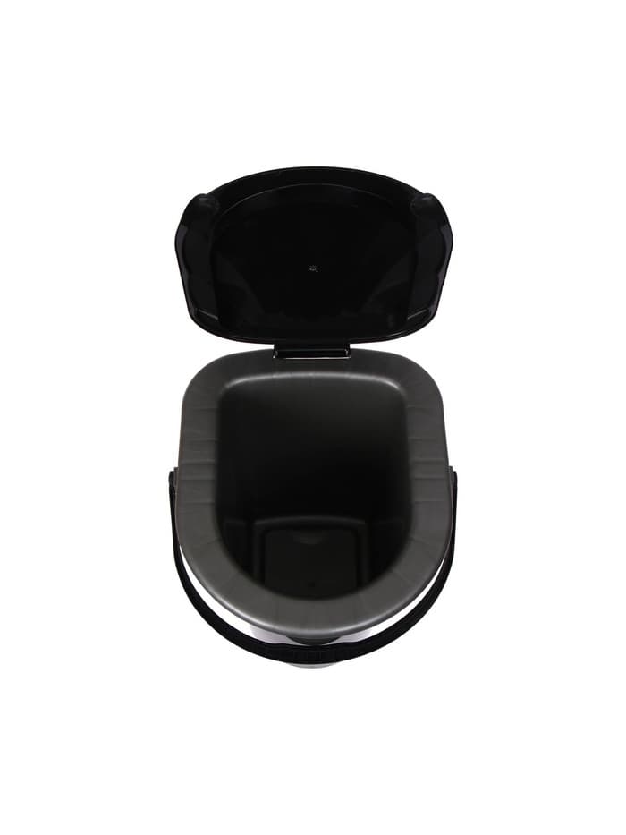 Ведро - туалет, h=40 см, 17 л, серое