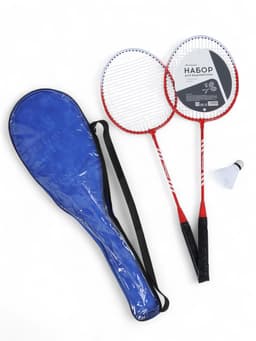 Набор для бадминтона ONLYTOP: 2 ракетки, волан, МИКС